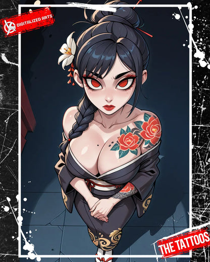 DATheTattooXL-1.0 - Full Back Japanese Irezumi & Stylized Anime Body Art SDXL & Illustrious XL LoRA Suite