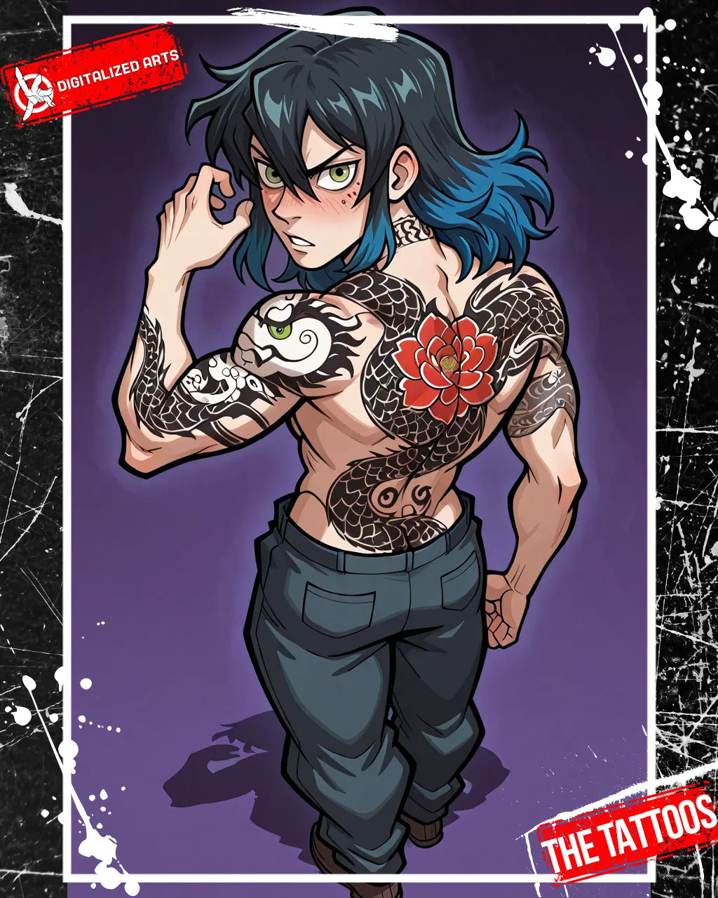 DATheTattooXL-1.0 - Full Back Japanese Irezumi & Stylized Anime Body Art SDXL & Illustrious XL LoRA Suite