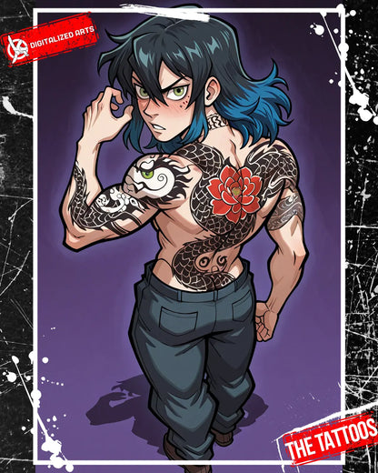 DATheTattooXL-1.0 - Full Back Japanese Irezumi & Stylized Anime Body Art SDXL & Illustrious XL LoRA Suite