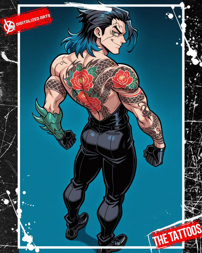 DATheTattooXL-1.0 - Full Back Japanese Irezumi & Stylized Anime Body Art SDXL & Illustrious XL LoRA Suite
