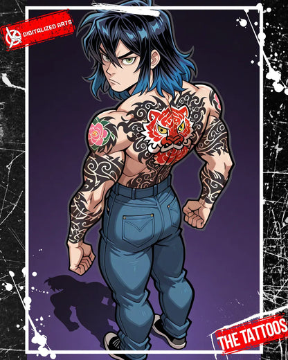 DATheTattooXL-1.0 - Full Back Japanese Irezumi & Stylized Anime Body Art SDXL & Illustrious XL LoRA Suite