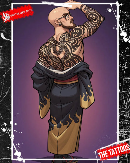 DATheTattooXL-1.0 - Full Back Japanese Irezumi & Stylized Anime Body Art SDXL & Illustrious XL LoRA Suite