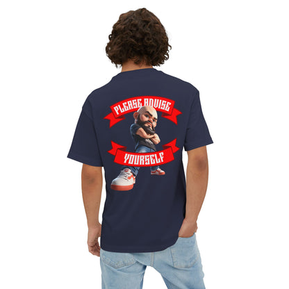Oversized Sarcasm Streetwear Tee – “Please Advise Yourself” - BPD