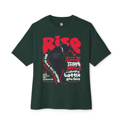 FPD - Rise Oversized Tee – Empowerment & Motivation Statement Shirt