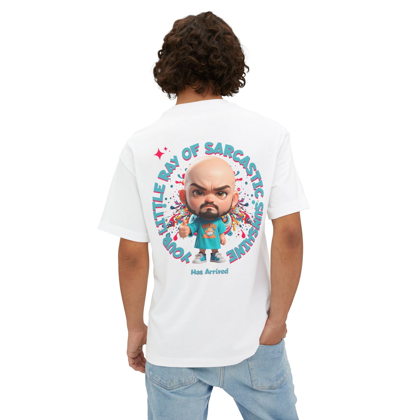Your Little Ray of Sarcastic Sunshine Oversized Graphic Tee – BPD Humor Shirt