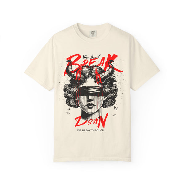 FPD - Break Down To Breakthrough Grunge Tee | Mental Health Resilience & Alternative Apparel