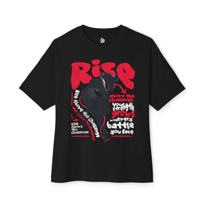 FPD - Rise Oversized Tee – Empowerment & Motivation Statement Shirt