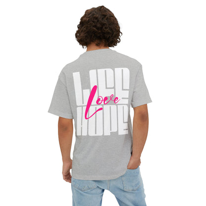 F&BPD - Love Life Hope - Oversized T-Shirt | Positive & Empowering Tee