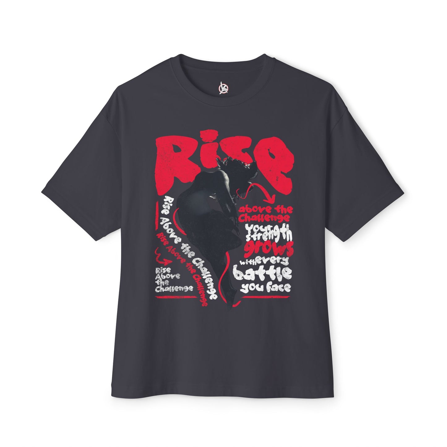 FPD - Rise Oversized Tee – Empowerment & Motivation Statement Shirt