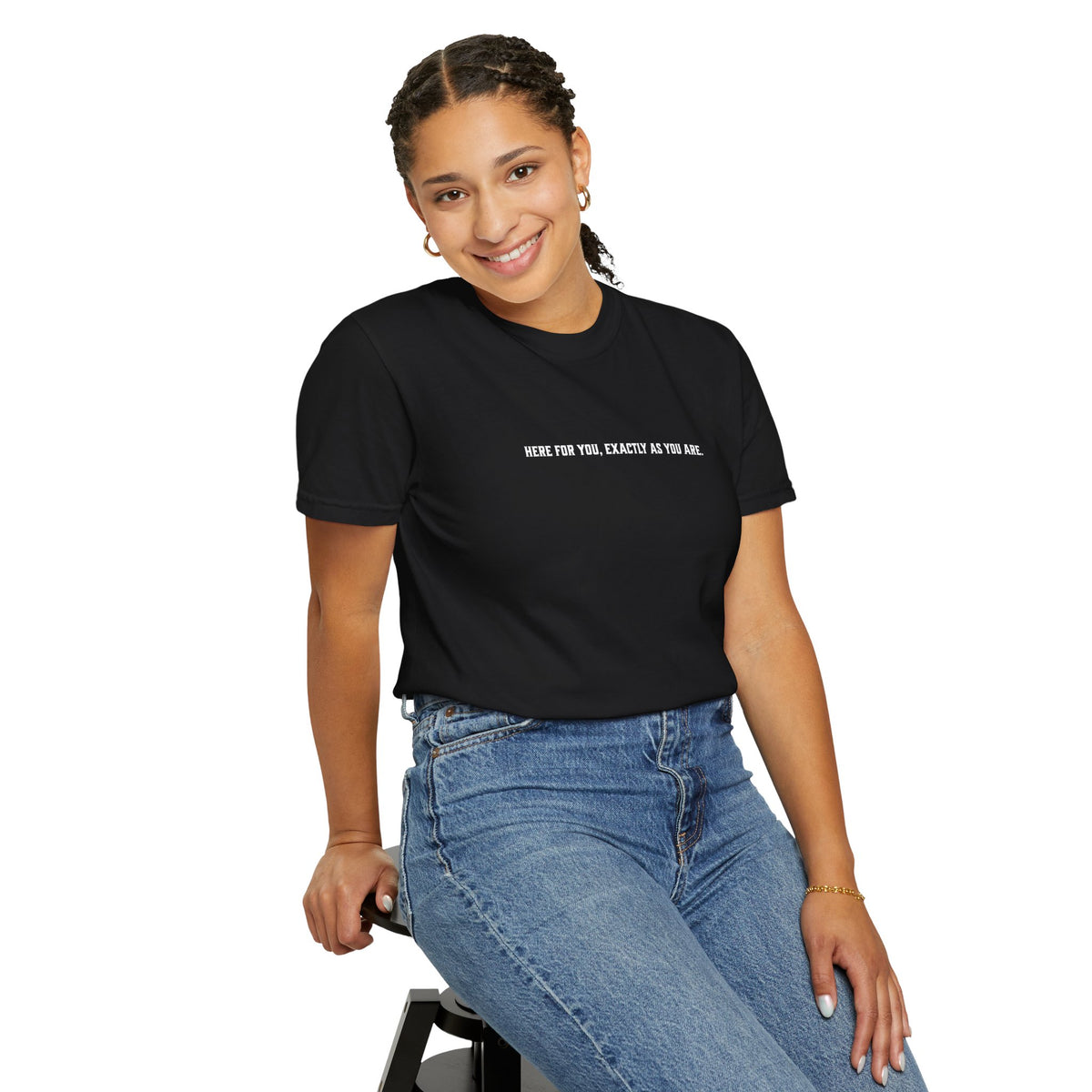 F&BPD - Android 18 Here For You Mental Health Support Tee | Dragon Ball Z Inspirational Anime Shirt